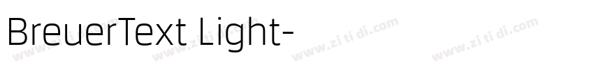 BreuerText Light字体转换